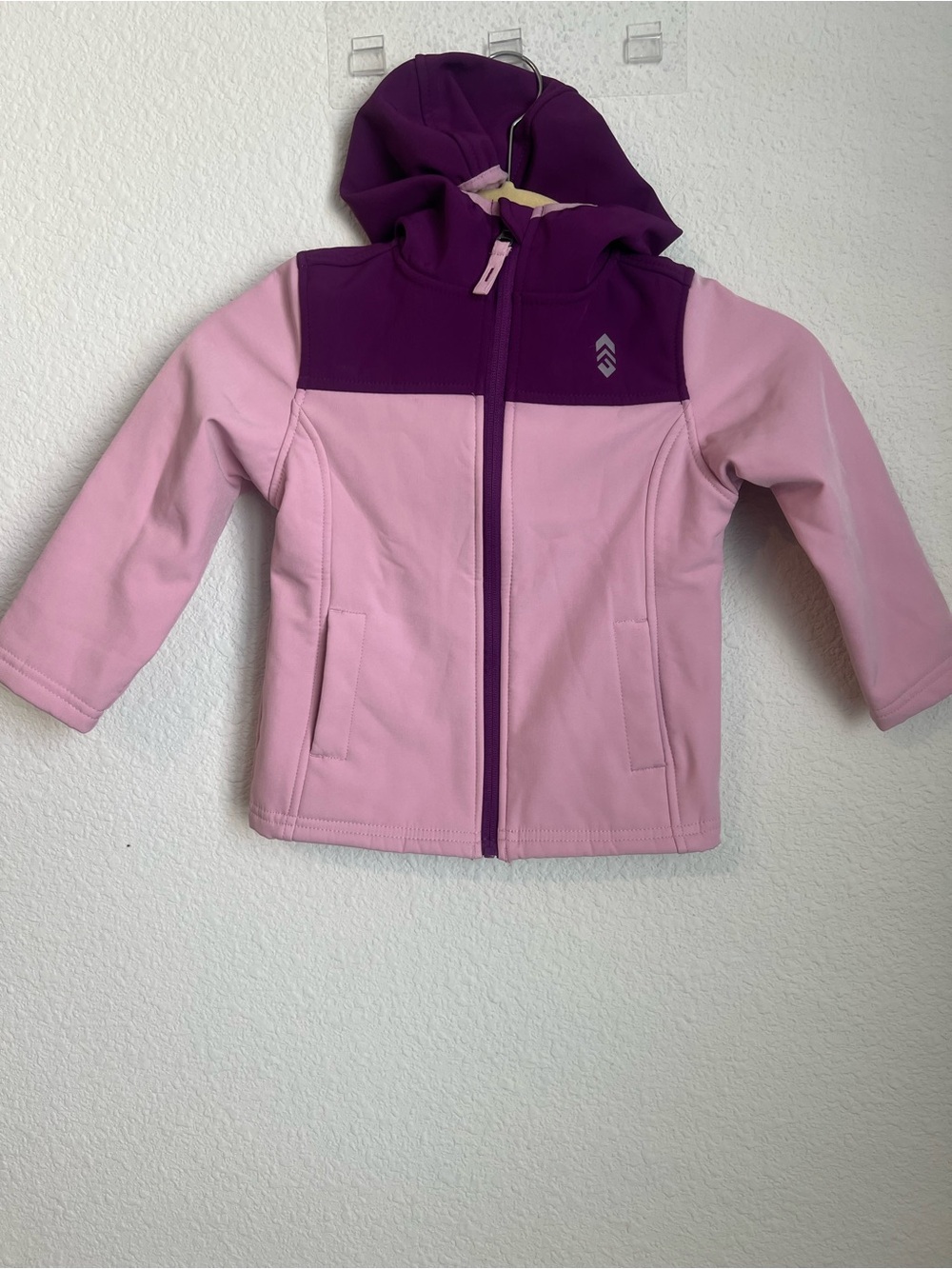 Free Country Pink and Purple Hooded Softshell Jacket for Kids